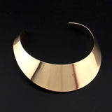 Big Collar Choker Necklace Wide Alloy Statement Necklaces Maxi Jewelry