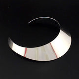 Big Collar Choker Necklace Wide Alloy Statement Necklaces Maxi Jewelry