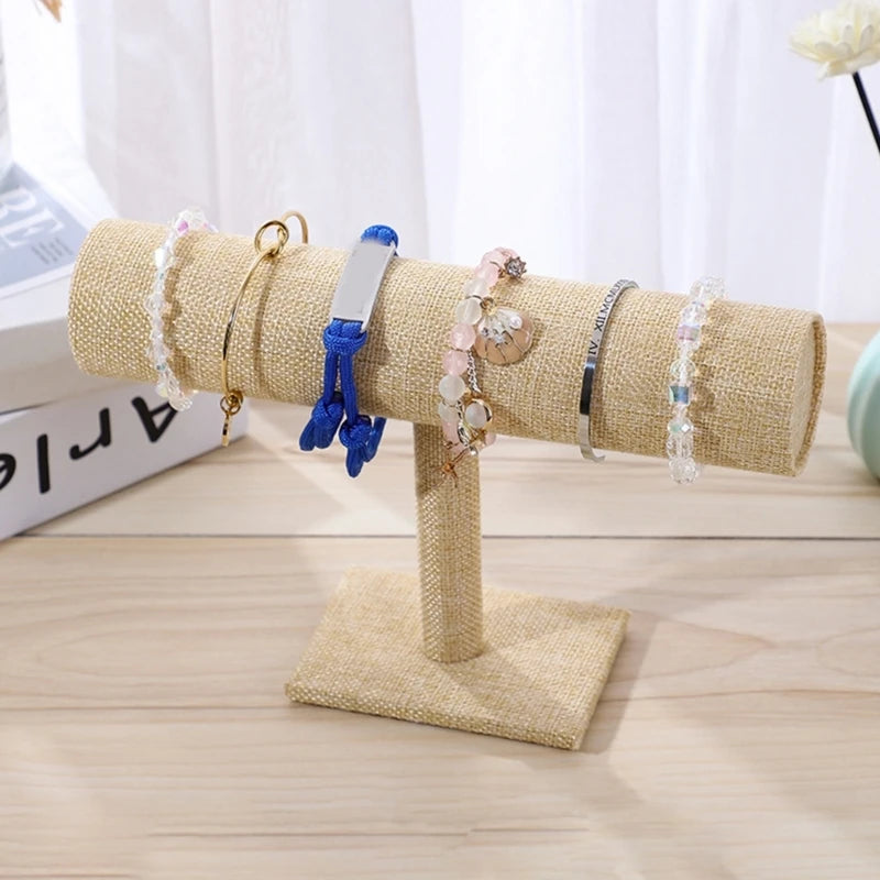 T-Type Bracelet Watch Jewelry Display Stand Headband Hairpin Headdress Organizer