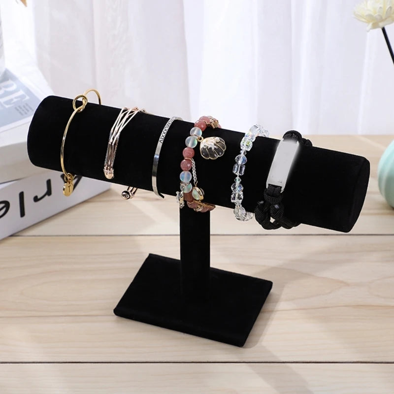 T-Type Bracelet Watch Jewelry Display Stand Headband Hairpin Headdress Organizer