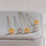 T-pin Flower Copper Clad 14k18k DIY Jewelry Earrings Materials