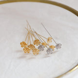 T-pin Flower Copper Clad 14k18k DIY Jewelry Earrings Materials
