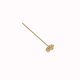 T-pin Flower Copper Clad 14k18k DIY Jewelry Earrings Materials