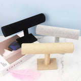 T-shaped Bracelet Chain Watch Velvet Display Stand