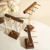 Wooden Walnut Jewellery Shelf Jewelry Display Stands Earring Bracelet Holder
