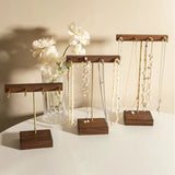 Wooden Walnut Jewellery Shelf Jewelry Display Stands Earring Bracelet Holder