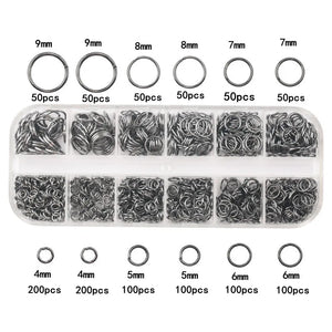 DIY Beads Cup Hook Jump Ring Jewelry Findings Set