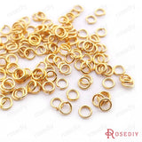 10g High Plated Brass Round Jump Rings 3x0.5mm 4x0.7mm 5x0.8mm 6x0.9mm 8x1.2mm