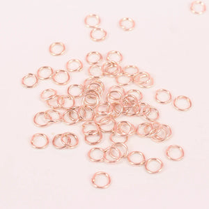4-10mm Rose Iron Jump Rings Single Loop DIY Findings