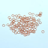 4-10mm Rose Iron Jump Rings Single Loop DIY Findings