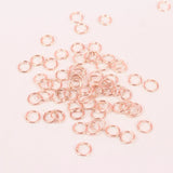 4-10mm Rose Iron Jump Rings Single Loop DIY Findings