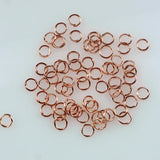4-10mm Rose Iron Jump Rings Single Loop DIY Findings