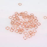 4-10mm Rose Iron Jump Rings Single Loop DIY Findings
