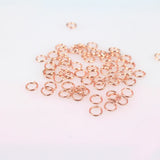 4-10mm Rose Iron Jump Rings Single Loop DIY Findings