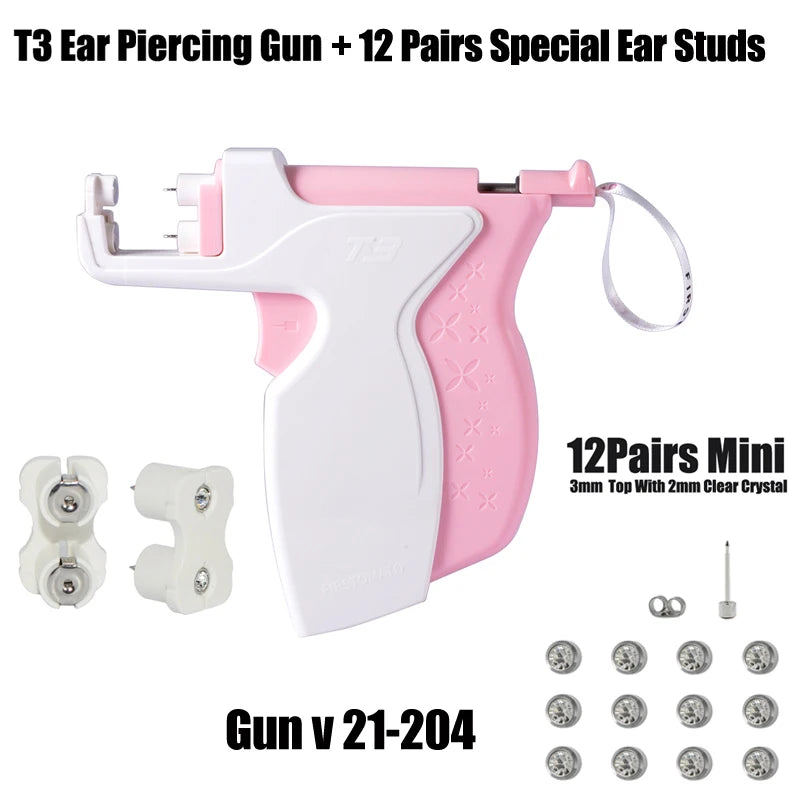 T3 Ear Piercing Gun Steel Earring Puncture Tool