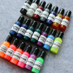 T5UF 20 Colors UV Epoxy Resin Colorant Ink Pigment Liquid Coloring Dye
