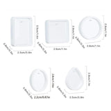 25 Pcs Crystal Epoxy Resin Mold Keychain Pendant Silicone Mould