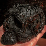 Skull Head Ashtray Epoxy Resin Mold Flowerpot Silicone Mould