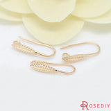 Wholesale Leaf Brass Earrings Hooks Diy Jewelry Findings