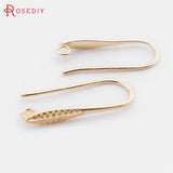 Wholesale Leaf Brass Earrings Hooks Diy Jewelry Findings