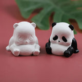 Lovely Panda Shape Soap Candle Mold Silicone Mold for Resin Candle Mold