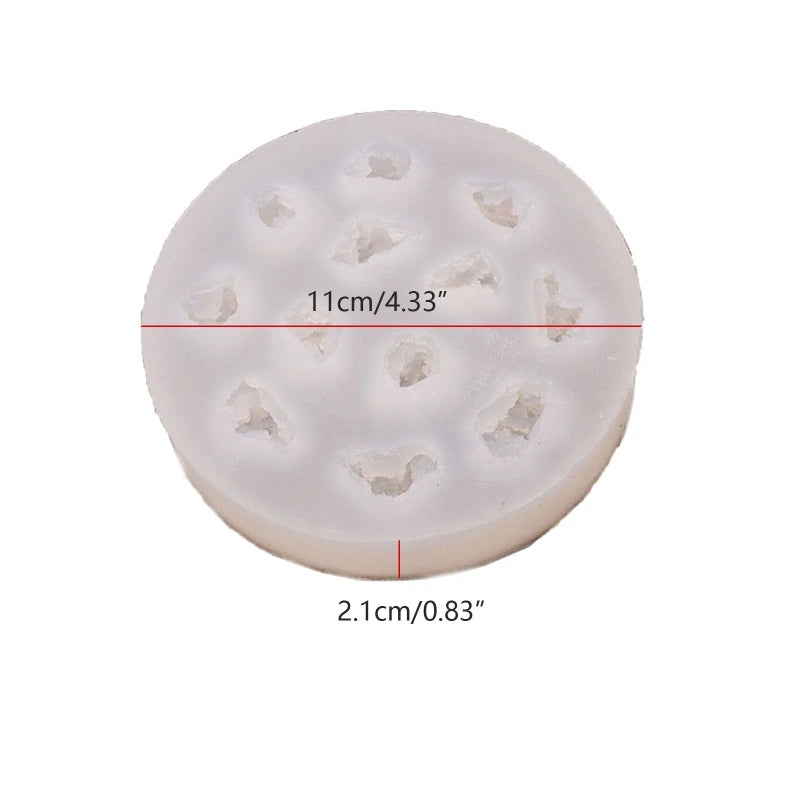 Popcorn Fondant Molds 12 Cavities Round Silicone Candy Mold