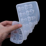 Garloy T84B Resin Casting Molds Set 3D Chess Clear Silicone Mold for Making