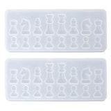 Garloy T84B Resin Casting Molds Set 3D Chess Clear Silicone Mold for Making