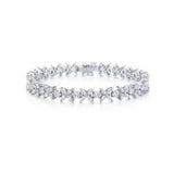 High-grade Rose Plated Stone 5A NSCD Tennis Bracelet