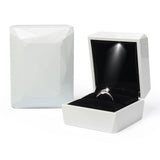Diamond Faceted Ring Storage Box Wedding Necklace Display