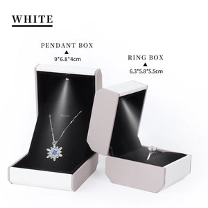 TA MINGREN Jewelry Light Box Two-Color Polygon Box
