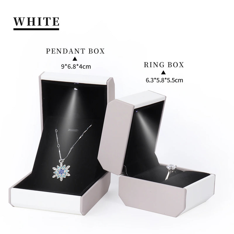 TA MINGREN Jewelry Light Box Two-Color Polygon Box