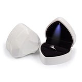 LED Wedding Ring Box with Velvet Lining - 6 Colors