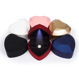 LED Wedding Ring Box with Velvet Lining - 6 Colors