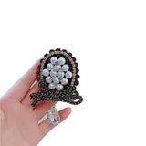 Palace Brooch Coat Accessories Pearl Brooch Buckle Collar Pin