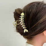 Fish Bone Hairpin Claw Clip Alloy Hair Accessories