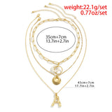 Bohemia Coin Choker Necklace DIY A-Z Letter Pendant