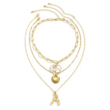 Bohemia Coin Choker Necklace DIY A-Z Letter Pendant