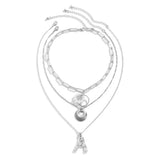 Bohemia Coin Choker Necklace DIY A-Z Letter Pendant