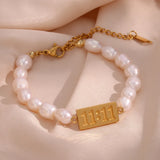 11:11 Angel Number Pearl Bracelet for Women Girls