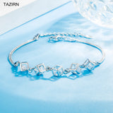CZ Square Bracelet for Women Party Anniversary Christmas Gift Jewelry