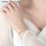 CZ Square Bracelet for Women Party Anniversary Christmas Gift Jewelry