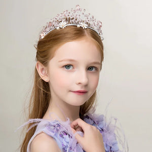Crystal Rhinestone Daisy Flower-Girl Princess Crown