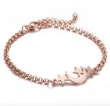 TB2 Stainless Steel Bangle with Interchangeable Leather Cuff