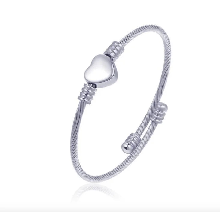 TB5 Stackable Bangles Jewelry Stainless Steel Adjustable Bracelets