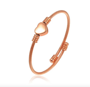 TB5 Stackable Bangles Jewelry Stainless Steel Adjustable Bracelets