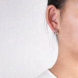 TBALMORA S925 Sterling Silver Hollow U Shape Earrings For Women