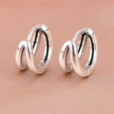 TBALMORA S925 Sterling Silver Hollow U Shape Earrings For Women