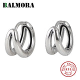 TBALMORA S925 Sterling Silver Hollow U Shape Earrings For Women
