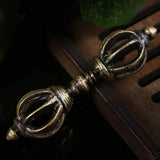 Tibet Dorje Amulet for Man Brass Vajra Droje 75mm